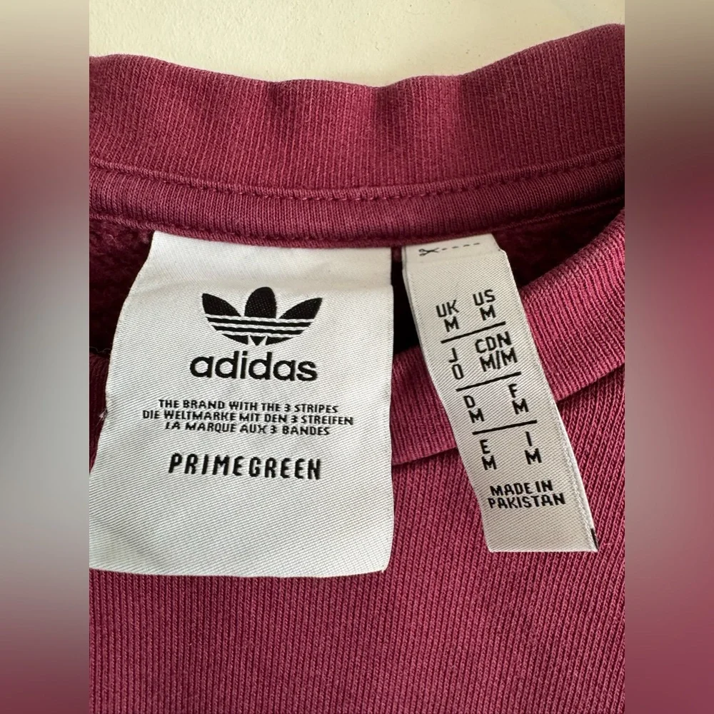 Adidas Unisex Maroon Crewneck Sweater